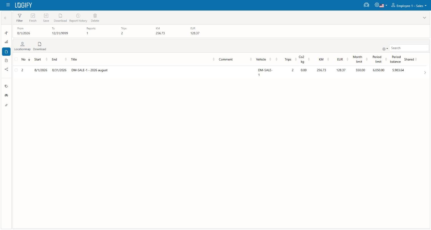 Draft reports list